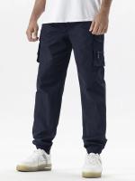 Pantalones Casuales Para Hombre Color Sólido Talla Grande Estilo Recto Con Cinturón Y Bolsillos Multifuncionales Para Trabajo Y Raparropa De Verano Y Primavera Adecuados Para Exterior Y Día - details 14