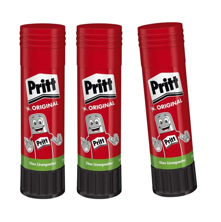 Pack Ahorro 3 Barras de Pegamento Pritt de 11 gramos. Pegamento en Barra. Adhesivo escolar para niños. Barra pequeña. - 1