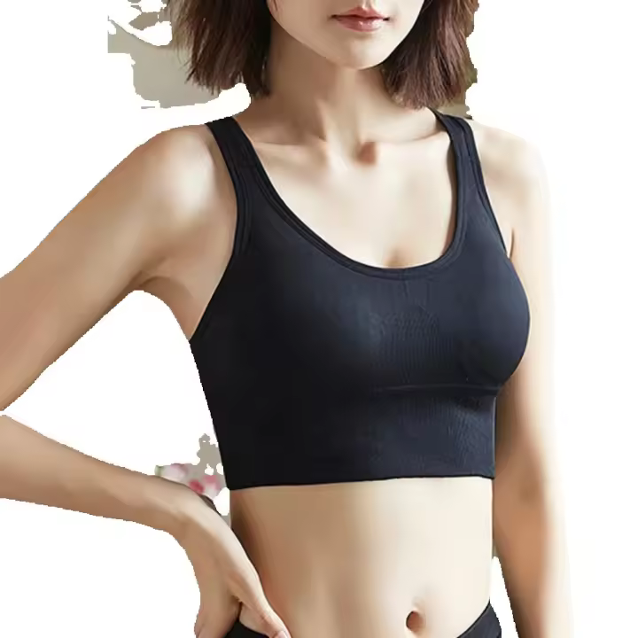 Sujetador Deportivo Sexy Para Mujer Racerback Yoga Gimnasio Sin Costuras Secado rápido Running Top De Tank - 1