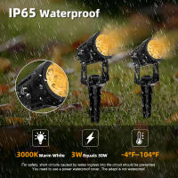 Luces De Paisaje LED 12W Bajo Voltaje Impermeables Para Jardín Camino Luz De Pared Árbol Bandera Spotlampara De Césped Con Transformador - details 1