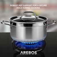 AREBOS Placa de Gas de 5 Quemadores 70 Cm de Placa Cerámico - Potente Cocina de Gas - details 12