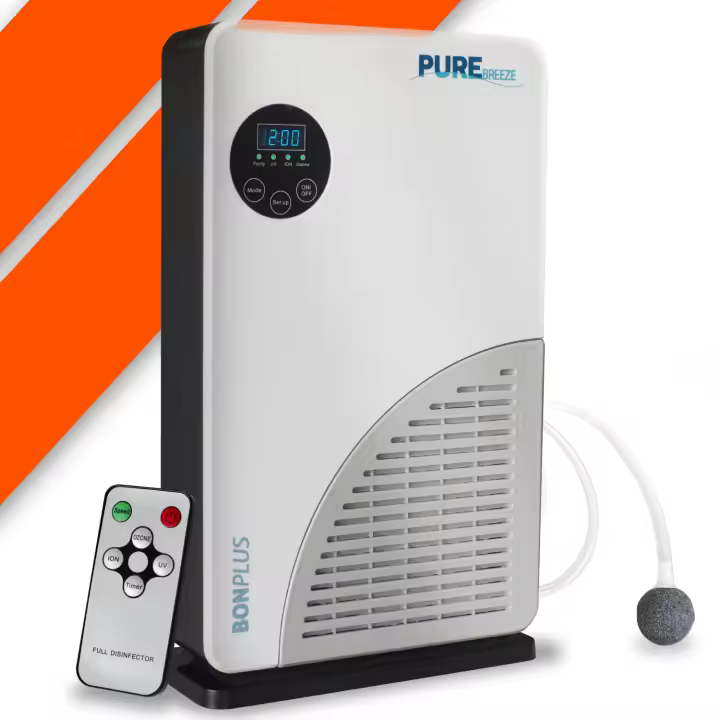 Bonplus BP | Purificador de Aire | Aire 99.9% Puro | Filtro HEPA | Filtro de Carbón Activado | Filtro Fotocatalizador | Limpiador del Aire | Purificador de Aire de Iones Negativos | Purificación del Aire 99,9% | Hogar - 1