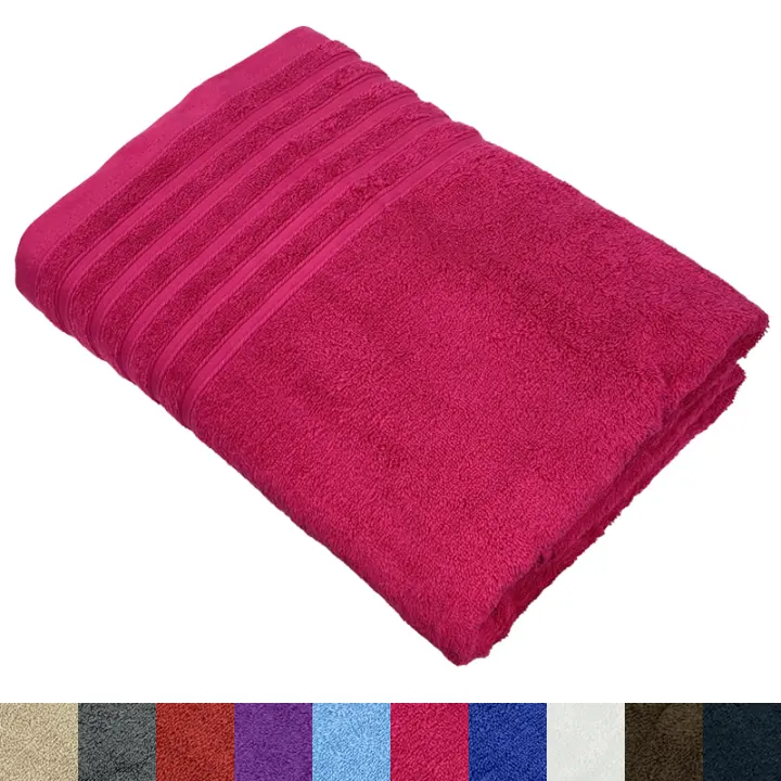 Aicasa - Toallas de Baño 500 g/m² 100% algodón Natural suaves y absorbentes ，en varios colores Tamaño Grande  50x100 Cm , 70X140Cm , 100X140Cm Alta Calidad Para Gimnasio/Ducha/Deporte - 1