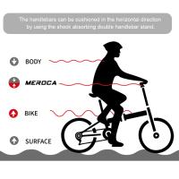 MEROCA Tímbrido De Bicicleta Plegable Absorción De Choque Longitud 45mm Diámetro De Instalación 25.4mm Para Bicicleta Plegable 412/SP18 Aleación De Aluminio - details 7