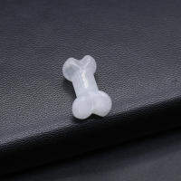 Statua De Piedra Natural En Forma De Hueso De Perro Cristal Carving Adorno Para Joyería DIY Decoración De Hogar Piedra Curativa - details 10