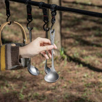 Cuchara De Titanio Boundless Voyage Para Camping Y Viajes Reutilizable Utensilio De Cocina Redondo Para Hogar Y Acampada - details 7
