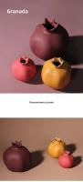 Adornos De Pomegranato Colores Morandis De Cerámica Para Decoración De Habitaciones Estilo Minimalista Creativo Y Divertido - details 0