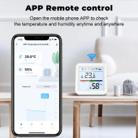 Sensor De Temperatura Y Humedad WIFI Interior Con Pantalla LCD Iluminada Soporte Alexa Google Tuya Smart Higrómetro Termómetro - details 3