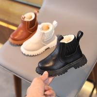 Botas De Veludo Para Niños Con Cierre De Cremallera Lateral Antideslizantes Y Cómodas Para El Invierno Diseño Simple Y Elegante - details 9
