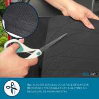 Banner - Alfombrillas maletero coche de Goma Universales negro  140 x 110 cm