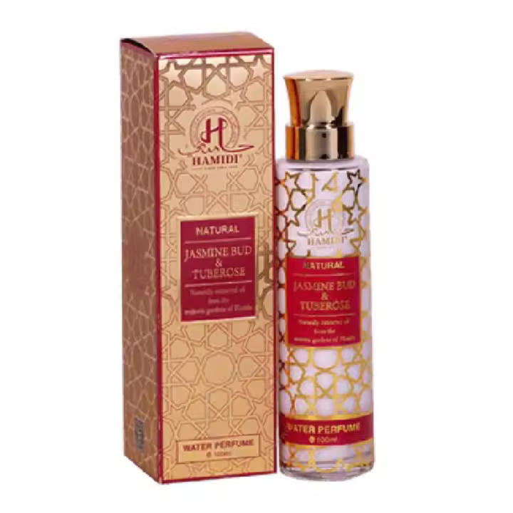 HAMIDI NATURAL JASMINE BUD&TUBEROSE WATER PERFUME 100ML - 1