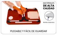 UNYCOS Mesa plegable auxiliar con cajón Ideal para ordenador portátil y libros - details 4