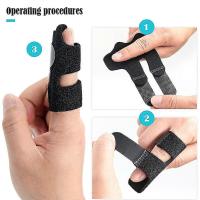 4 Pack Trigger Finger Splints Finger Brace Finger Nudillo Inmovilización Protector de dedo roto Se adapta al dedo índice Dedo medio Dedo anular - details 2