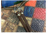 Mochila Vintage de retales para mujer, morral de cuero, Mochila de viaje, mochilas escolares para adolescentes, 2024 - details 15
