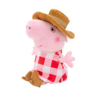 Llavero De Peluche Peppa Pig 19cm Juguete Suave De Cocinero Doctor Entregador Para Niños Decoración De Cumpleaños Regalo - details 21