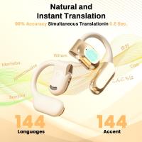 Auriculares con traducción de idiomas en tiempo real con IA, versión mejorada 2025, auriculares con traducción de IA de oído abierto, auriculares con traductor para Android e iOS, auriculares con traducción a 144 idiomas para iOS y Android - details 7