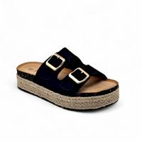 Calzados soraia, sandalias plana para mujer uso casual, ideal para un look de verano  a España Vacación Elegante De moda Bohemio Vacación De moda Guay Elegant Fashionable Rhinestone Bohemian Liso Básico Hebilla - details 1