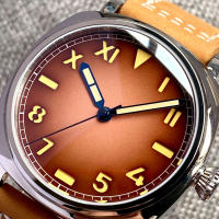 Reloj Automático Tandorio 42mm NH35A 20bar Dial Negro Calífornia Cristal De Zafiro Corona Ajustable Cuarzo Polido Cuero Negro - details 3