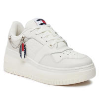 TOMMY JEANS — Cod. EN0EN02421  Sneakers con cordones, mujer, solo color, con logo, suela de goma - details 0