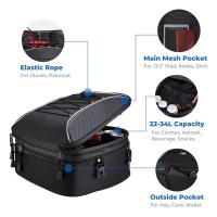 Bolsa De Almohadilla Trasera Para Motocicleta Negra De Gran Capacidad De Tela Oxford Moto Rider Estuche De Equipaje Para R1200GS - details 3