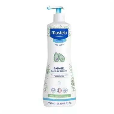 Babygel Baño Espuma 750 ml.  Mustela - 1