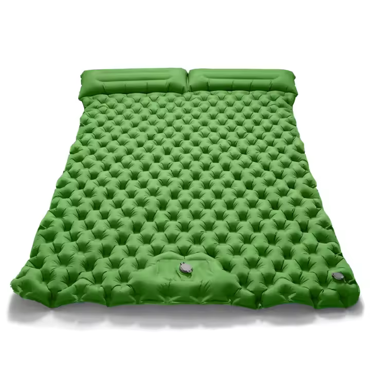 Colchón Inflable Doble Para Acampar Externo Muy Ancho Almohadilla De Descanso Ultraligera Plegable Para Viaje En Coche - 1