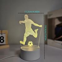 Lámpara De Noche Creativa 3D Decorativa Para Habitación Y Mesa Con Diseño De Vestido De Festival Luz LED Inalámbrica Sin Baterías Incluidas - details 8