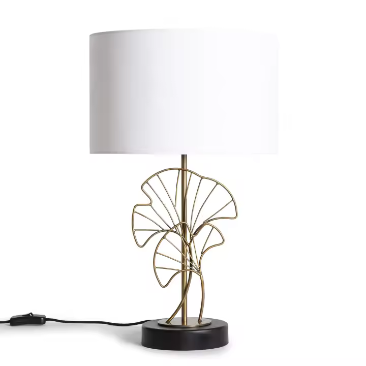 Ledkia Lámpara de Mesa Metal Palm Blanco - 1