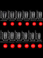 120PCS Uñas De Coffin Largas Y Curvas Extra Largas Cubiertas Mitad Uñas De Acrílico Profesional Uñas Falsas De Plástico Para Manicura Casera - details 13