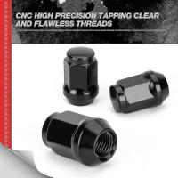 24 piezas 12x1,5 Lug Nut Cerrado Bulge Acorn Cone Lugnuts, para 2007-2022 Cruiser,2001-2007 Sequoia Negro-F - details 1