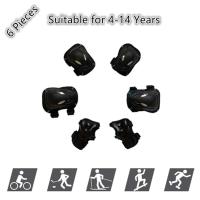 VE Juego de rodilleras, paquete de 6, juego de equipo de Protección con rodillera, muñeca, Codo, Kit de almohadillas de seguridad para niños, adolescentes, patinaje, cycling, monopatín, rodillo - details 0