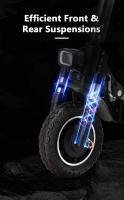 Scooter eléctrico plegable Halo Knight T104, Motor 1000W*2, Batería 52V 21Ah, velocidad máxima 65 km/h, alcance 45 km, IPX4, neumáticos off-road 10 pulgadas, freno de disco, ideal para el uso diario en la ciudad y actividades al aire libre - details 6