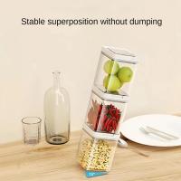 Contenedor De Alimentos Plástico Para Grano Seco Y Frutas Caja De Almacenamiento Para Café Contenedor De Aperitivos Tapa Sellada - details 2