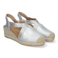 Sandalias de Cuña de Yute para Mujer, Estilo Elegante y Casual plata o dorado - details 1