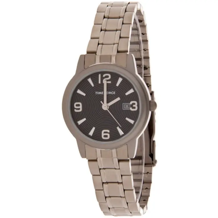 Time Force Tf3106l01m  Reloj Para Para Mujer Color Plateado - 1