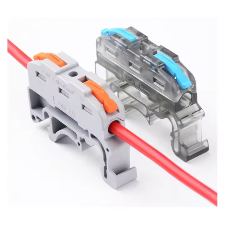 LED7 - Clema para Carril Din Pack de 10 Unidades 421 - 1