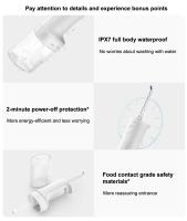 XIAOMI MIJIA Limpieza Dental Portátil Airebroom 2 Fregador De Dientes Blanqueador Vibración Agua Pulso Hilo Agua - details 12