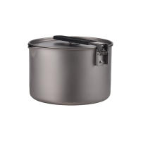 Lixada Sartén De Titanio 1100ml Ultraligera Con Mango Plegable Para Cocinar Al Aire Libre Camping Senderismo Montañismo - details 14