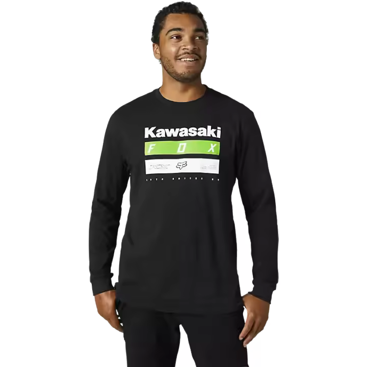 Camiseta Manga Larga Fox Kawi Stripes Black - 1