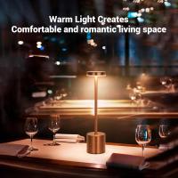Lámpara De Noche Recargable LED Creativa Con Tres Colores Toque Metálica Para Decoración De Barra Exterior Y Dormitorio - details 6