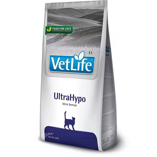 FARMINA VET LIFE CAT ULTRAHYPO 400GR /  alimento dietético completo para gatos con reacciones adversas a los alimentos (alergias e intolerancias). Puede ser utilizado como una herramienta de diagnóstico (dieta de eliminación) - 1