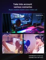 Micrófono Profesional Para Juegos De Computadora Condensador USB Para Streaming En Vivo Podcast Estudio Micrófono Karaoke Kit De Microfonos Para PC Y Portátil - details 8