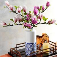 Bouquet De Magnolias Artificiales En Seda Para Bodas Decoración De Mesa Y Hogar Flores Silken Para Fotografía Y Jardín - details 3