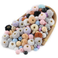 57pcs/Bag Bolas Redondas De Terciopelo Para DIY Hebillas Para Pulseras Collares Y Pendientes Set De Perlas Para Fabricación De Joyas - details 3