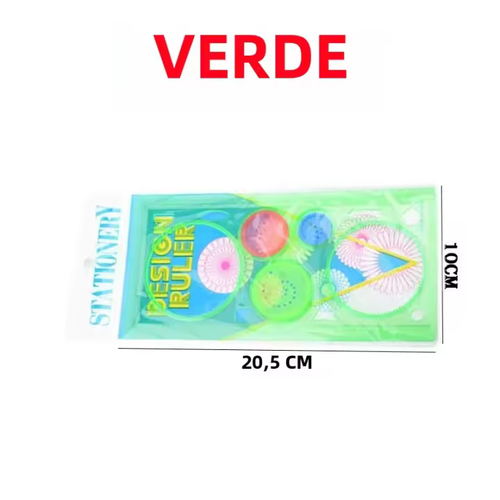 Juego De 7 Piezas Spirograph Geométrico Herramientas De Dibujo Plantillas De Pintura Arte Y Manualidades Juguete Educativo Creativo Para Niños - 1