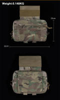 Bolsa De Descenso R Serie GP 20x15cm Molle Multiple Almacenamiento Localización Exterior Adaptativa Para Cinturón De Batalla Chaleco Rig De Pecho Bolsa De Mochila Negro MC Verde Militar Café - details 8