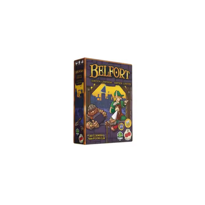 2Tomatoes Games | Belfort Edición Limitada | Juego de Mesa de Tablero de Construcción y Crecimiento | Gestión de Recursos | Lider de Elfos, Enanos y Gnomos | Colocación de Trabajadores | 2-4 Jugadores | Idioma: Español | Edad Mínima: 14 años | 90-120min - 1