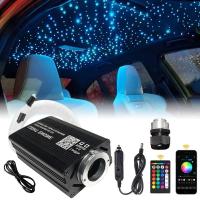 Lámpara De Ambiente Estelar Para Coche Con Control Musical Y RGB 12W 8 Colores Luz Fibras Opticas Para Decoración Del Hogar Y Vehículo DIY - details 1