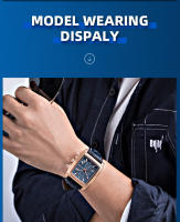 Reloj De Pulsera Deportivo Militar MEGIR Para Hombre Cronógrafo Cuarzo Rectangular Correa De Cuero Resistente Al Agua Y Shock - details 17