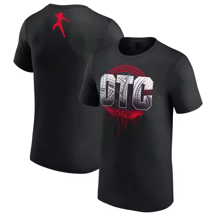 Camiseta De Algodón Para Hombre Roman Reigns OTC 10-Estrella WWE CM Punk Estilo Deportivo Casual Manga Corta Imprimido - 1